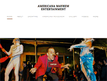 Tablet Screenshot of americanamayhem.com